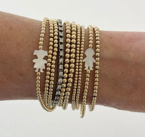 Boy/Girl Pearl Beaded Bracelet